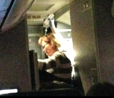 Linda Alweiss works to save airplane pilot.